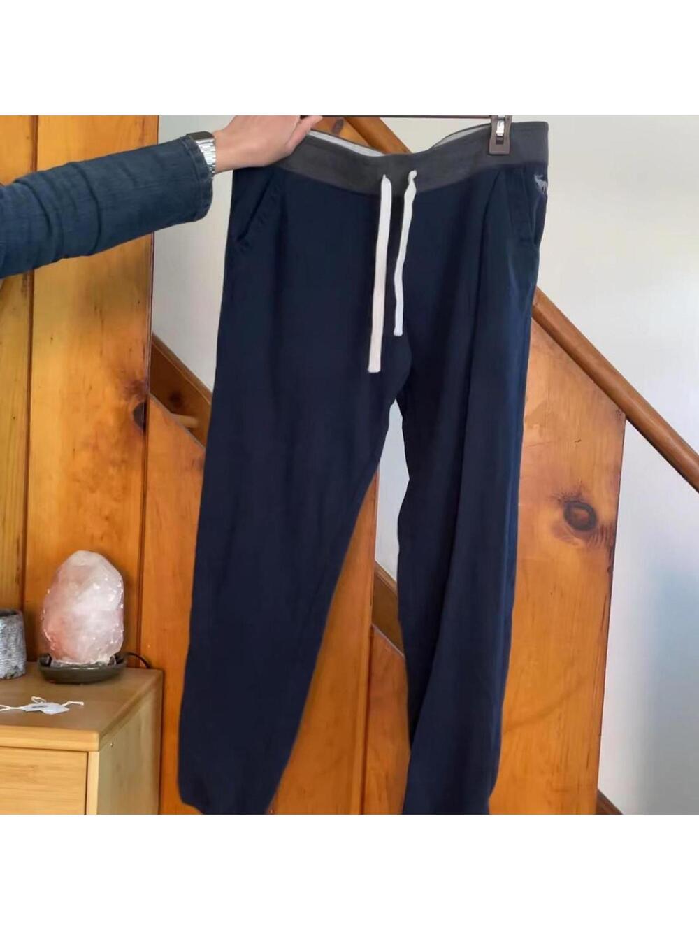 Abercrombie & Fitch navy joggers Size S